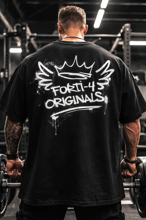 Forti-4 Originals Oversized Graffiti Gym Tee
